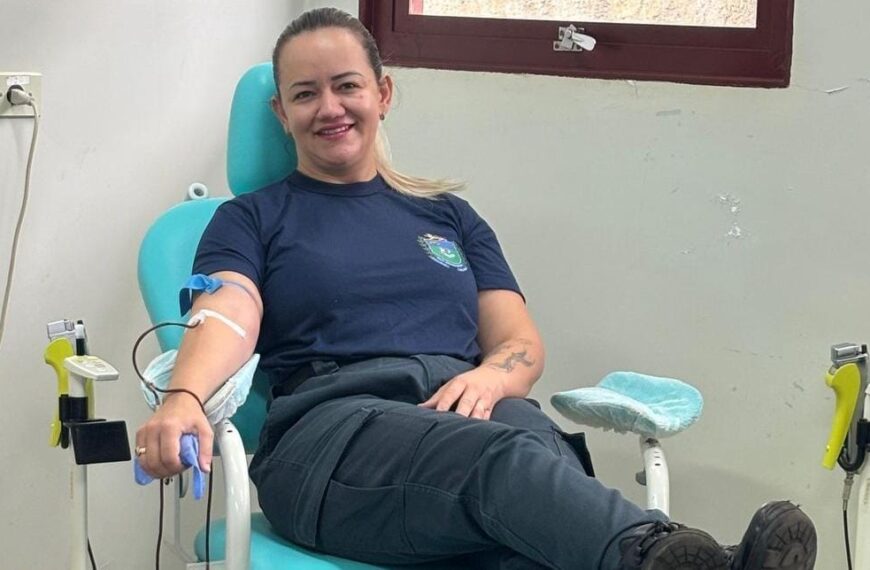 Policiais militares de Ponta Porã doam sangue em comemoração ao mês das mulheres