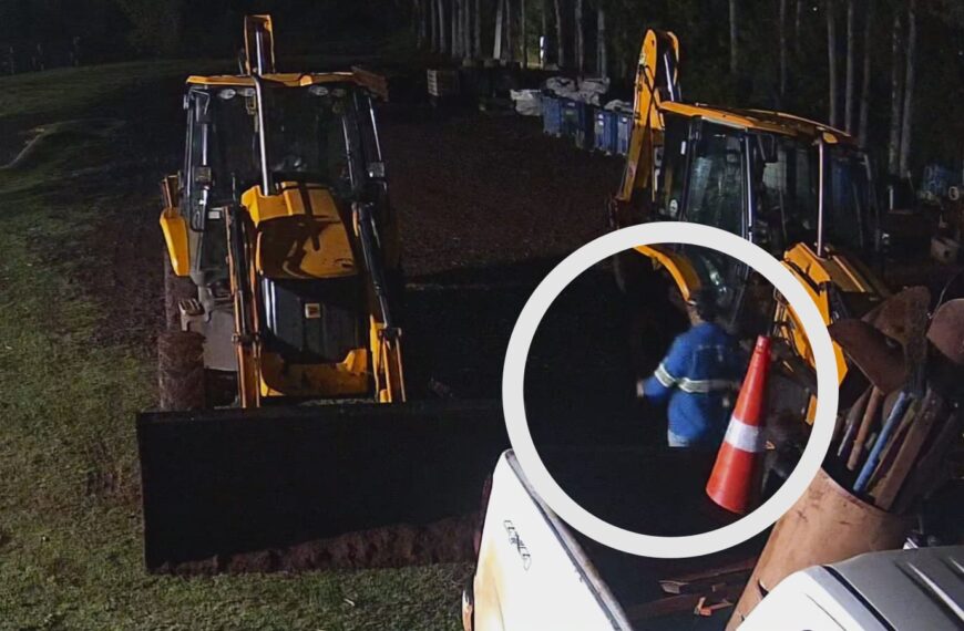 Retroescavadeira é furtada em Ponta Porã