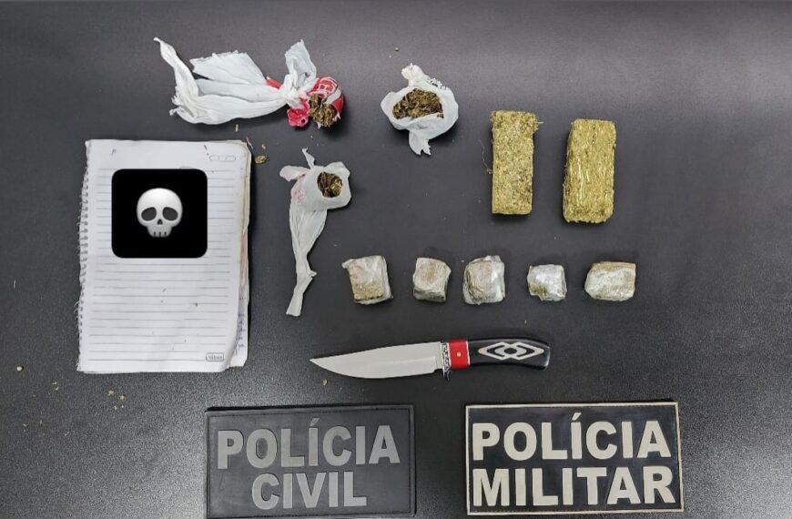 Dupla é capturada vendendo drogas em alojamento de empresa