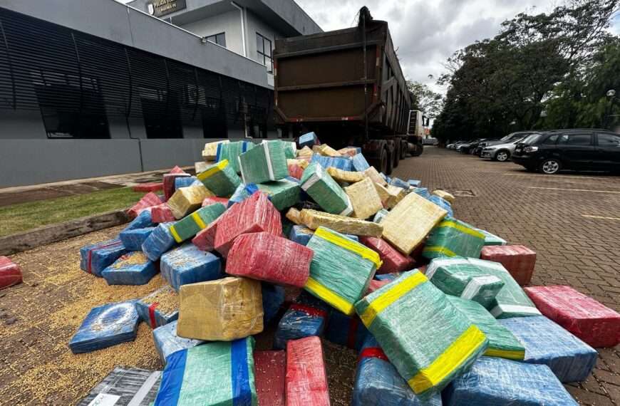 Ação integrada da polícia apreende 7 toneladas de maconha