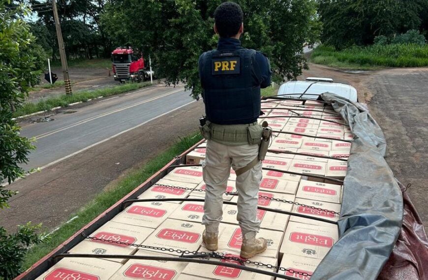 Paraguaio é preso pela PRF com mais de 40 mil pacotes de cigarro