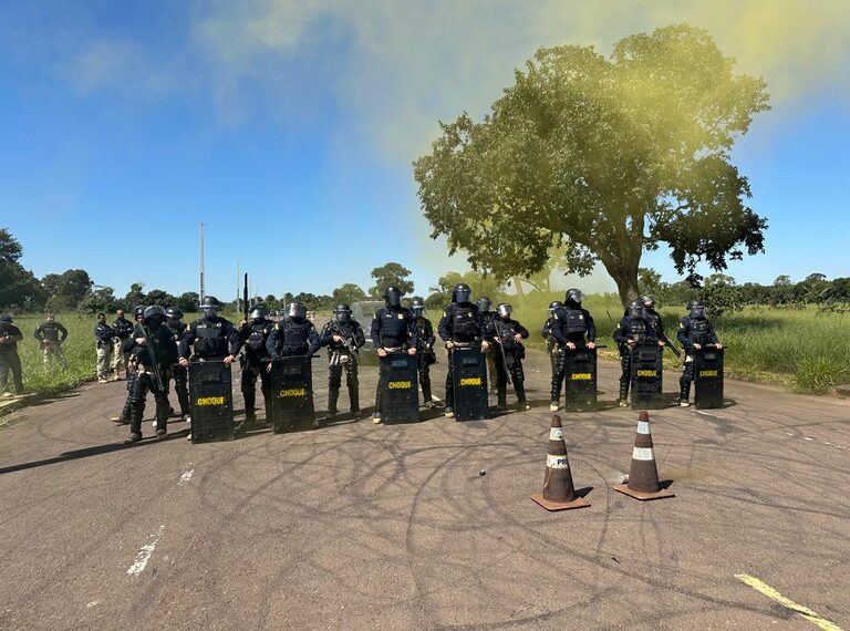 Grupo de Choque Nacional reforça PRF após bloqueios em BRs em MS