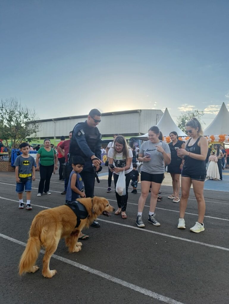 Canil do 4º BPM participou de evento no Horto Florestal em Ponta Porã