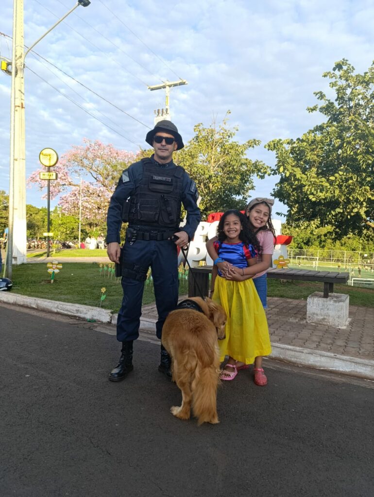 Canil do 4º BPM participou de evento no Horto Florestal em Ponta Porã