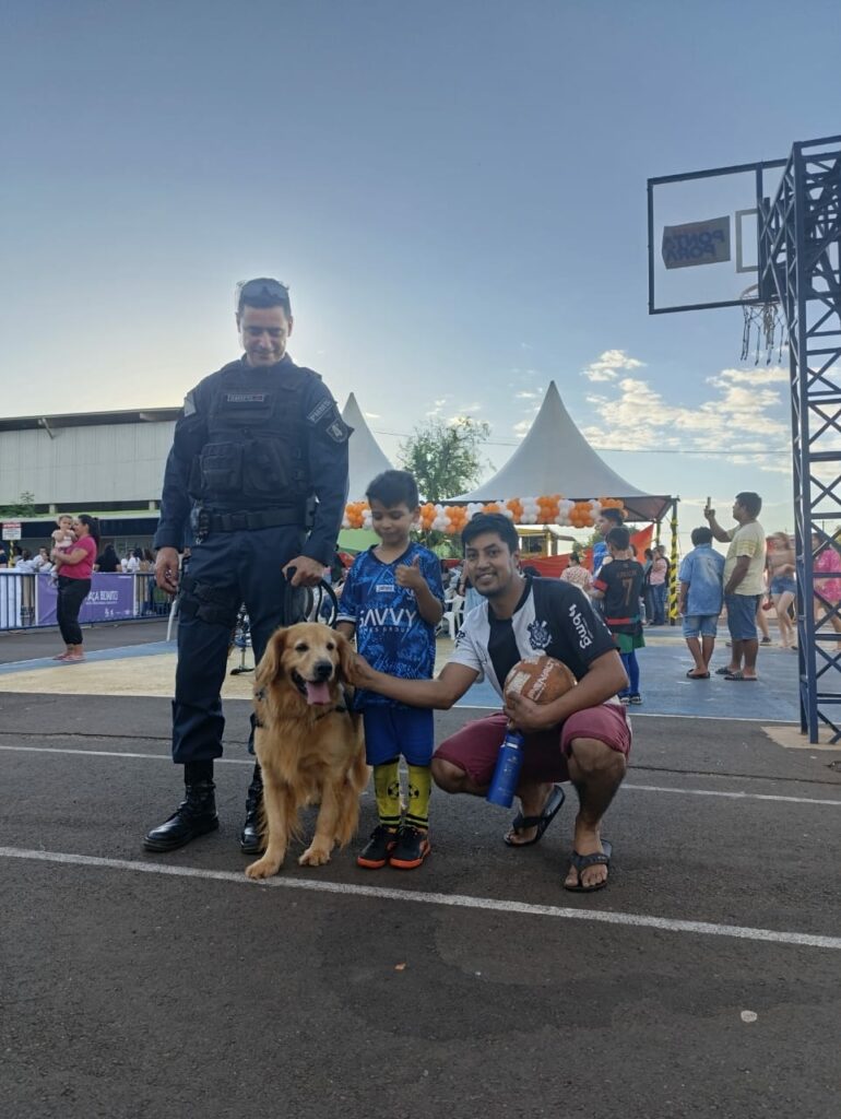 Canil do 4º BPM participou de evento no Horto Florestal em Ponta Porã
