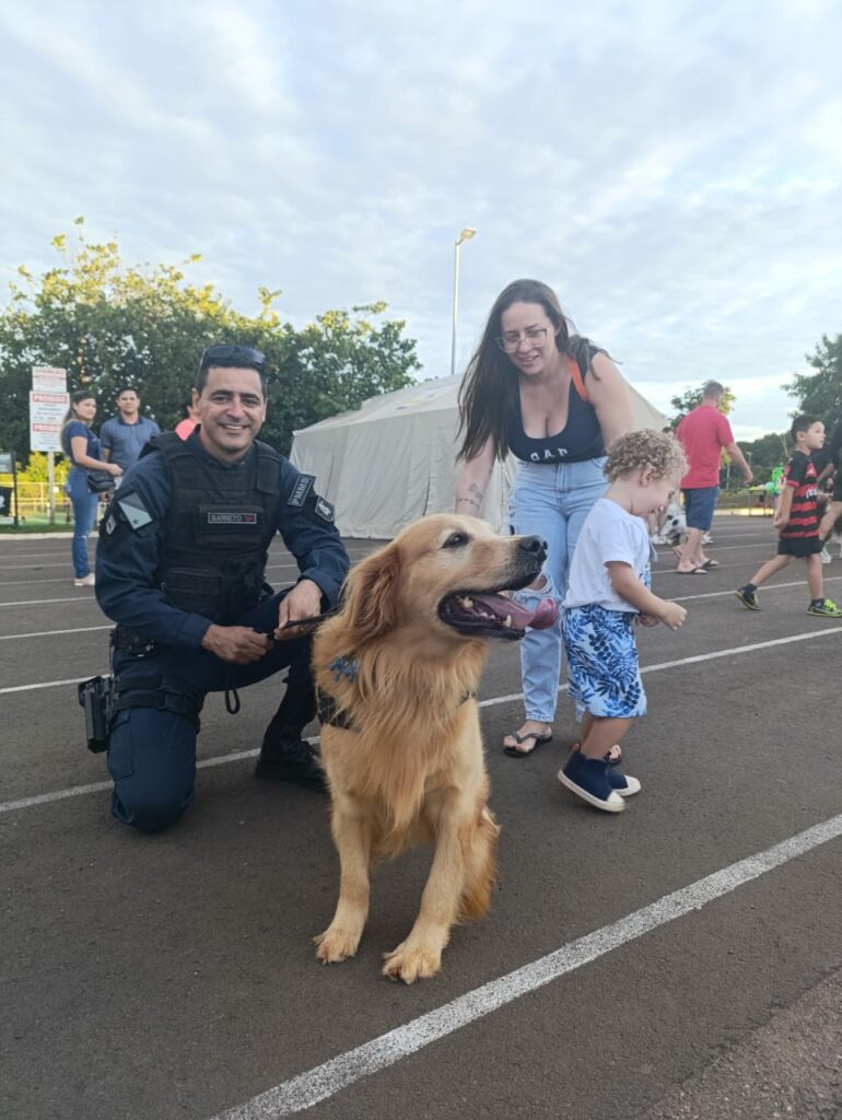 Canil do 4º BPM participou de evento no Horto Florestal em Ponta Porã