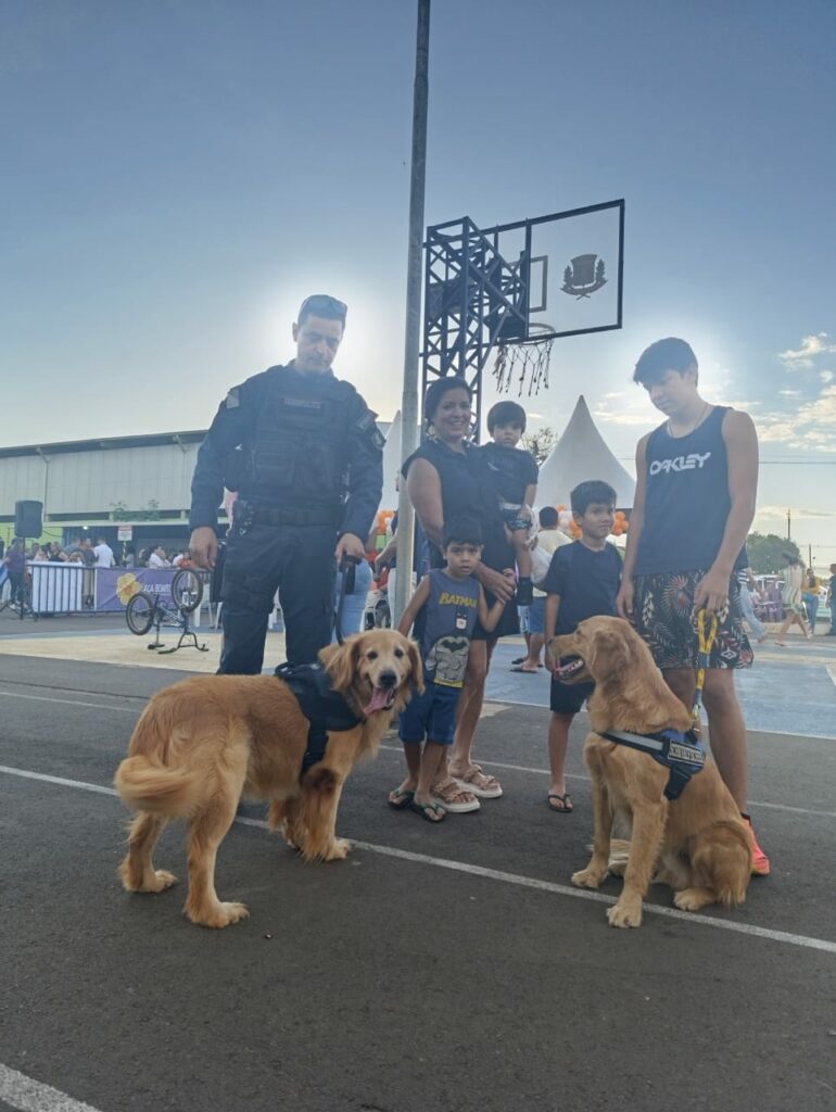 Canil do 4º BPM participou de evento no Horto Florestal em Ponta Porã