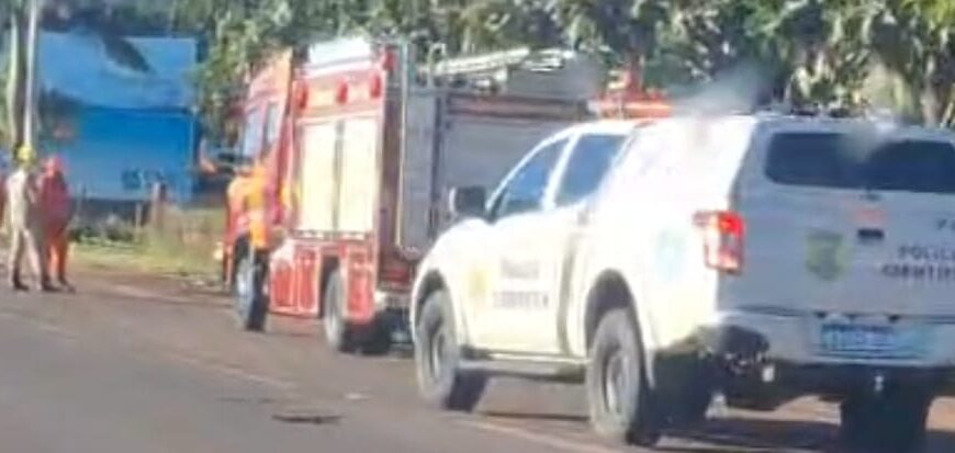 Agora: acidente com vítima fatal nas proximidades do Blue Lagoon em Ponta Porã