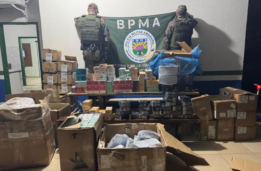 Carga de contrabando é apreendida em Mundo Novo