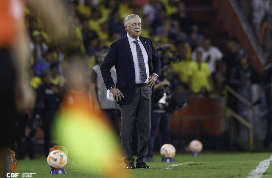 Brasil empata com Equador na estreia de Ancelotti e adia classificação para a Copa