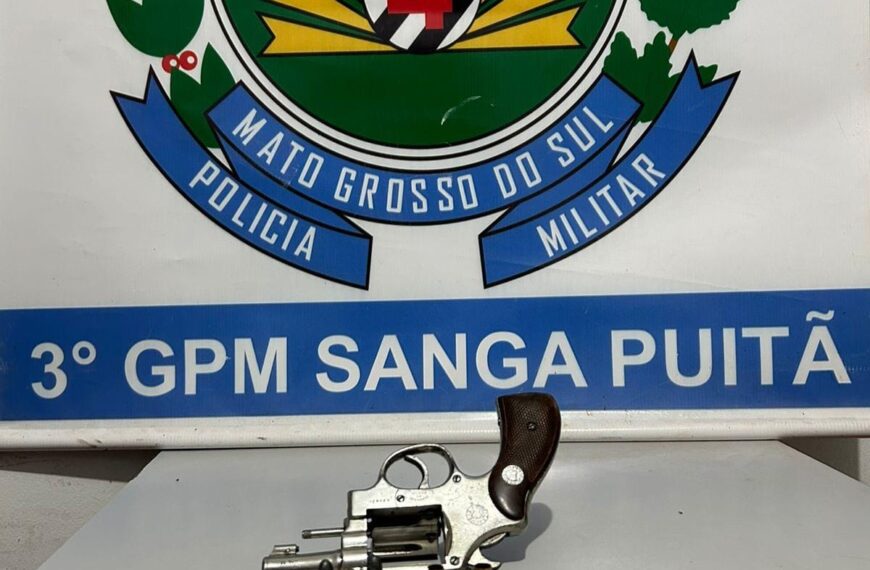 PM prende homem por disparos e posse irregular de arma de fogo em Sanga Puitã