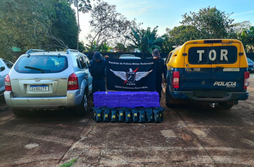 Homem é preso com veículo carregado de maconha e skank em Aral Moreira