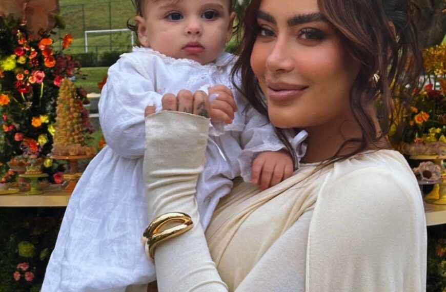 Rafaella Santos se declara à Helena, filha de Neymar em aniversário da menina: ‘Tutuca’