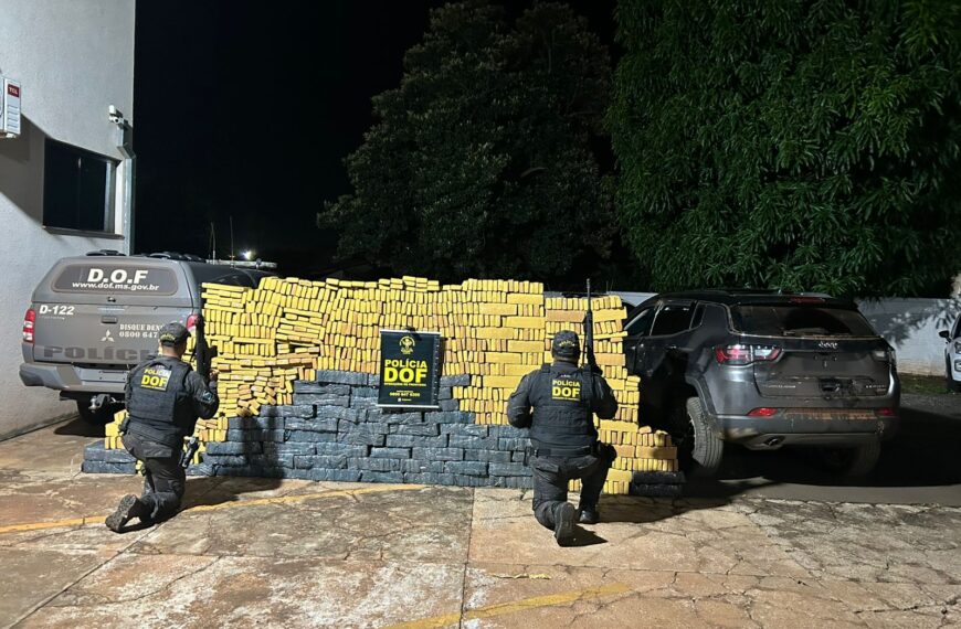 DOF e CGPA recuperam veículo furtado em SC com 1,5t de droga em Maracaju