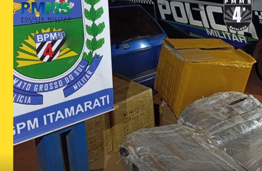 Polícia Militar apreende carga de contrabando em Nova Itamarati