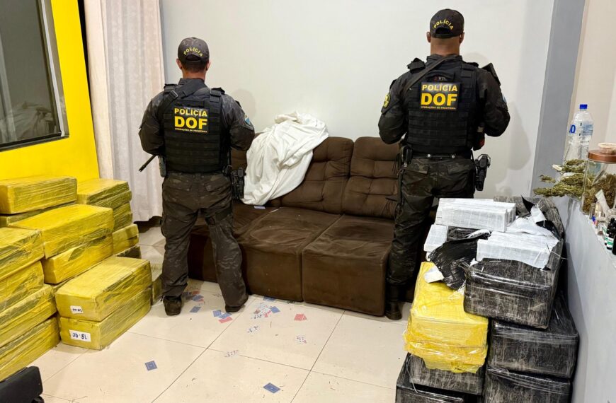 DOF “estoura” entreposto e apreende quase 1t de droga em Ponta Porã