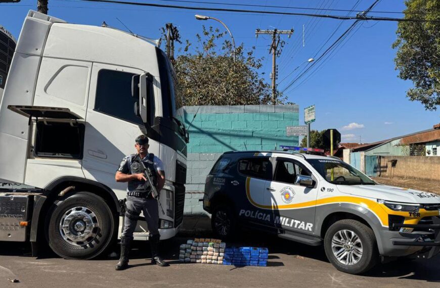 Carreteiro que saiu do MS com carga de cocaína e haxixe é preso em São Paulo