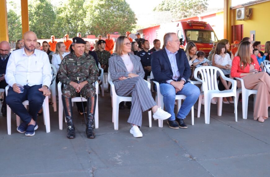 Câmara de Ponta Porã prestigia troca de comando no Bombeiros de Ponta Porã