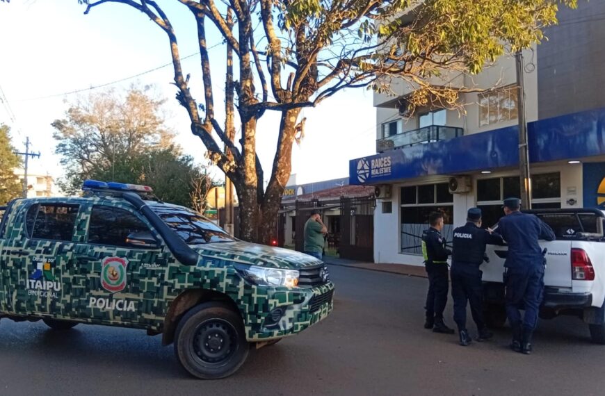 Assalto a imobiliária termina com três presos em Pedro Juan Caballero