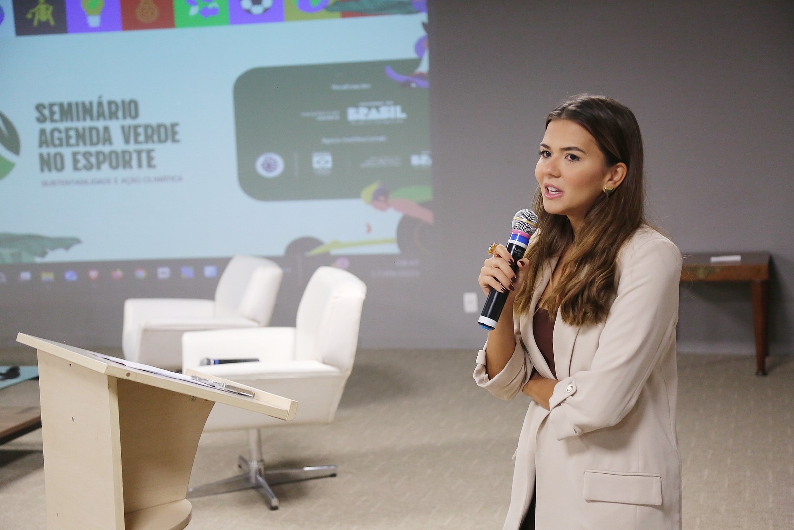 Seminário reúne especialistas em busca soluções para mitigar interferências climáticas no esporte Seminário Agenda Verde no Esporte. 17/09/2025