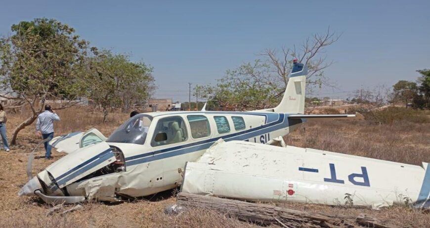 Piloto faz pouso forçado em pista do interior de Mato Grosso