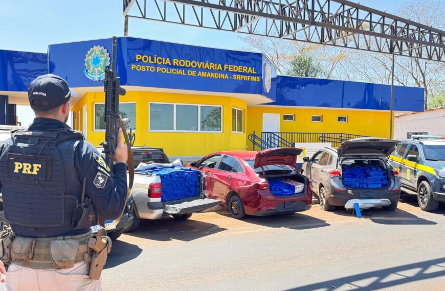 PRF apreende comboio da maconha na rodovia MS-141 em Ivinhema