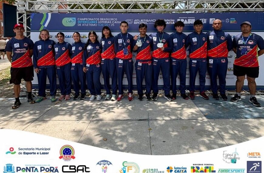 Atletas de Ponta Porã conquistam duas medalhas de prata no Brasileiro Interclubes Sub-20