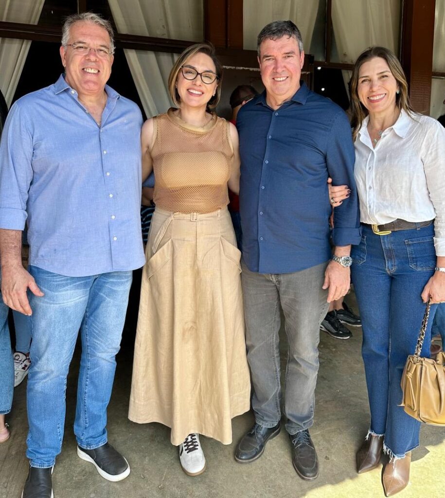 Ao comemorar liderança de Ponta Porã na produção de soja, prefeito recebe governador e visita 48ª Exporã