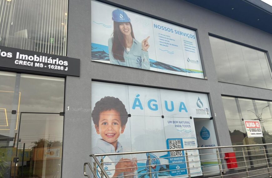 Reforma altera local de atendimento da Sanesul em Ponta Porã a partir de 13 de outubro