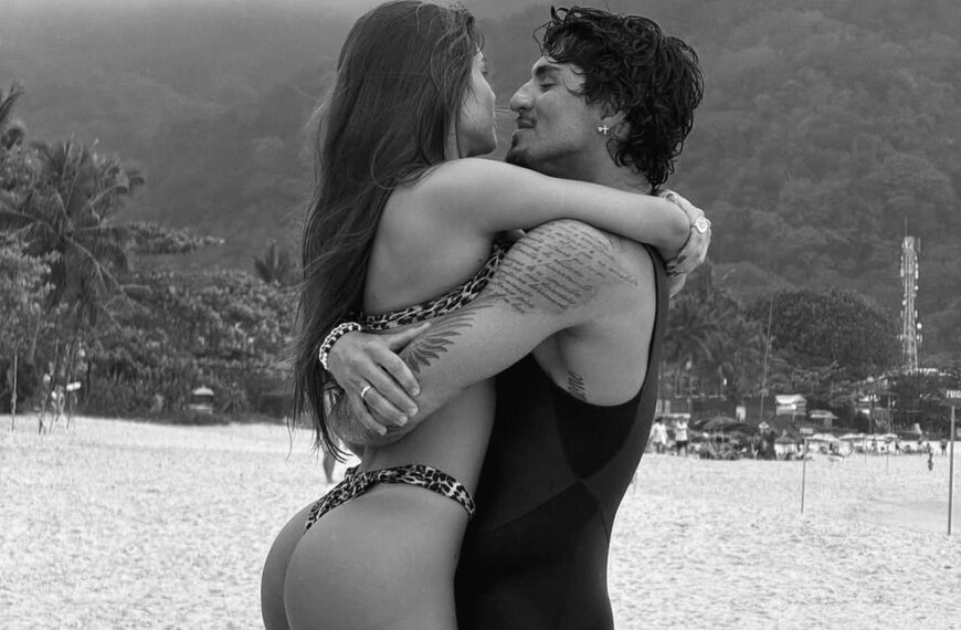 Isabella Arantes e Gabriel Medina afastam rumores de crise com fotos românticas
