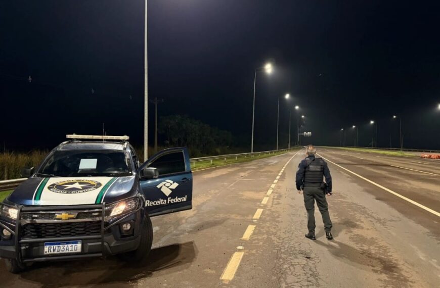 Ações integradas apreendem mais de R$ 1,3 milhão em mercadorias e veículos na fronteira