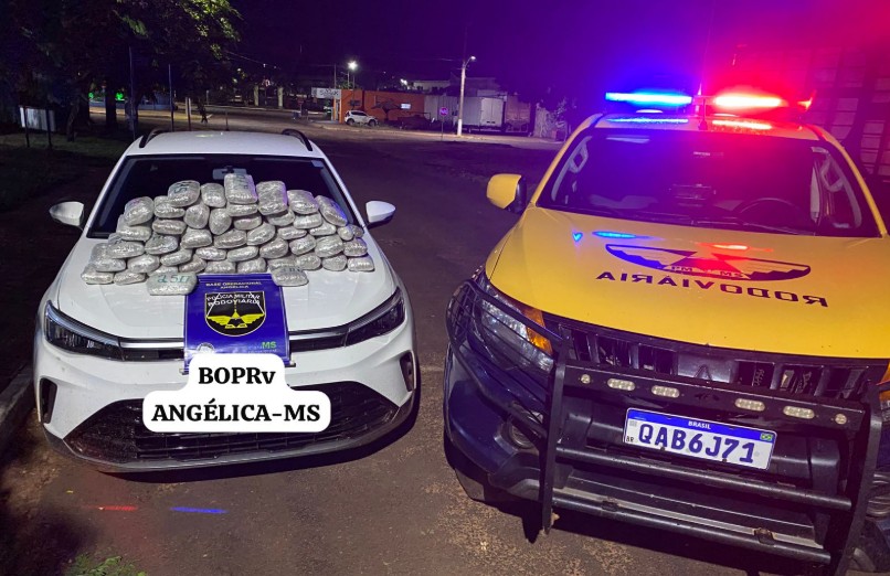 Droga que saiu de Ponta Porã é apreendida na MS-141