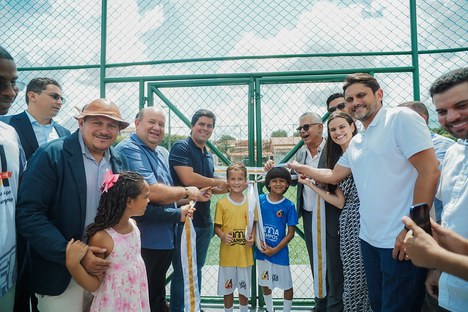 Ministro André Fufuca inaugura Arena Brasil em Lima Campos (MA) no aniversário de 64 anos do município