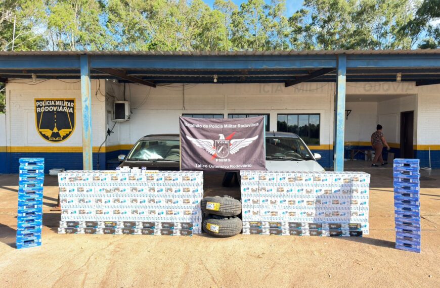 Polícia apreende veículos e mercadorias ilícitas na MS-164