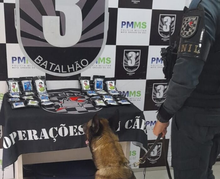 Mulher é presa pela PM com 2,5 quilos de haxixe em ônibus em Dourados