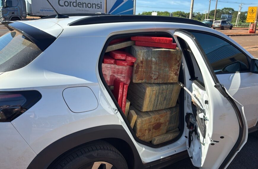 Morador da fronteira é preso pela PRF com mais de uma tonelada de maconha