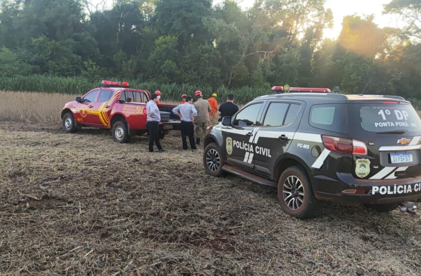 Cadáver é encontrado no Rio São João entre Dourados e Ponta Porã.
