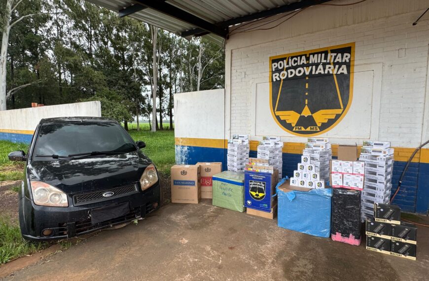 Polícia Militar Rodoviária apreende contrabando na MS-164 em Ponta Porã