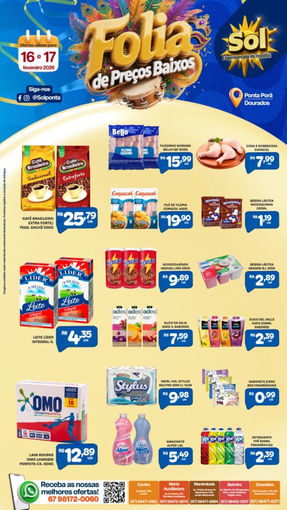 Confira Top Ofertas do supermercado Sol