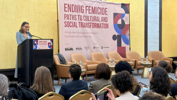 Debate internacional discute estratégias para prevenir e erradicar o feminicídio durante a CSW70