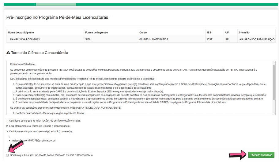 Pé-de-Meia Licenciaturas: saiba como se cadastrar imagem 4.1.png