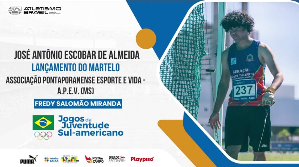Atletas de MS, incluindo de Ponta Porã, irão representar o Brasil nos Jogos da Juventude Sul-americano Sub-18 Atletas de MS, incluindo de Ponta Porã, irão representar o Brasil nos Jogos da Juventude Sul-americano Sub-18