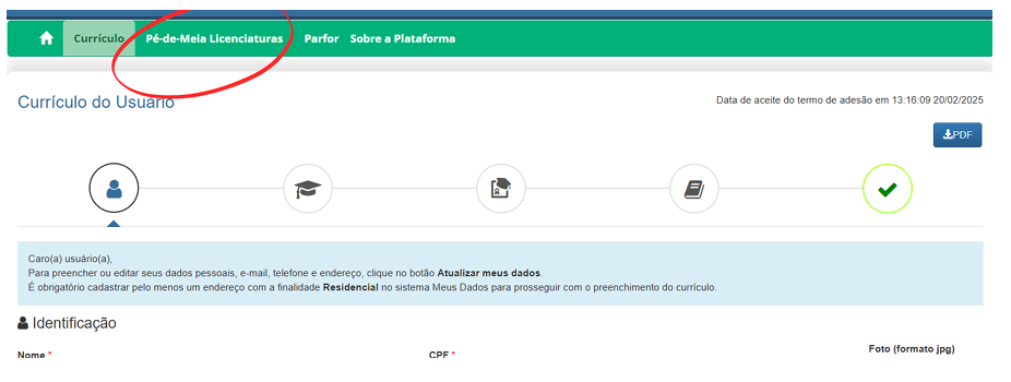 Pé-de-Meia Licenciaturas: saiba como se cadastrar imagem 4 2.png