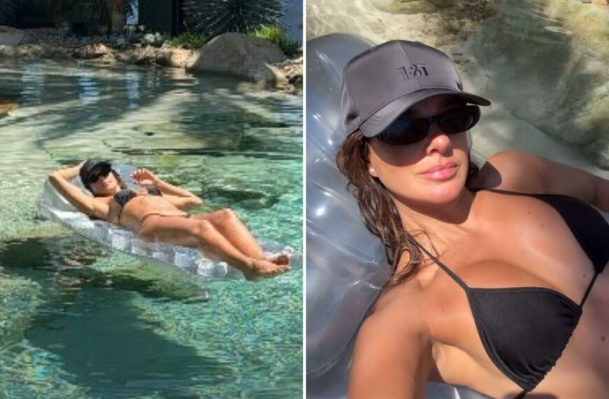 Vera Viel curte dia de descanso em ‘praia’ de sua mansão em Alphaville: ‘Um paraíso’