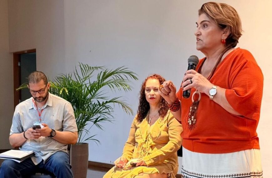 Ministra Márcia Lopes reforça combate à violência contra as mulheres no 13º Encontro Fé e Política, em São Bernardo do Campo (SP)
