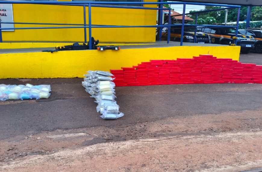 ASSISTA: Caminhão carregado com soja é apreendido com cocaína e haxixe em Dourados