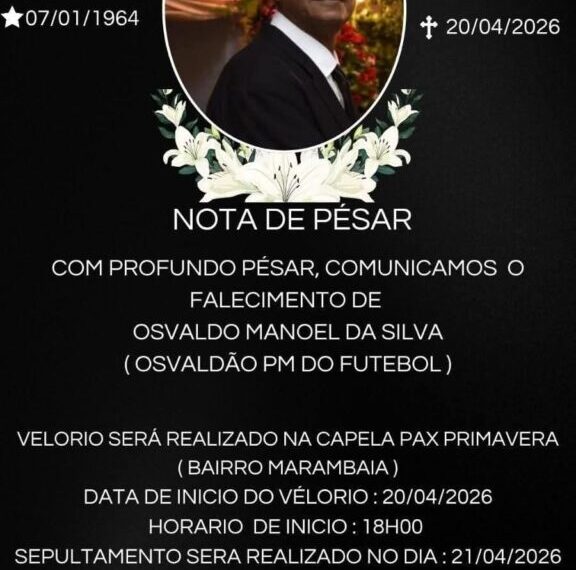 Ponta Porã: Morre Osvaldão, PM do futebol