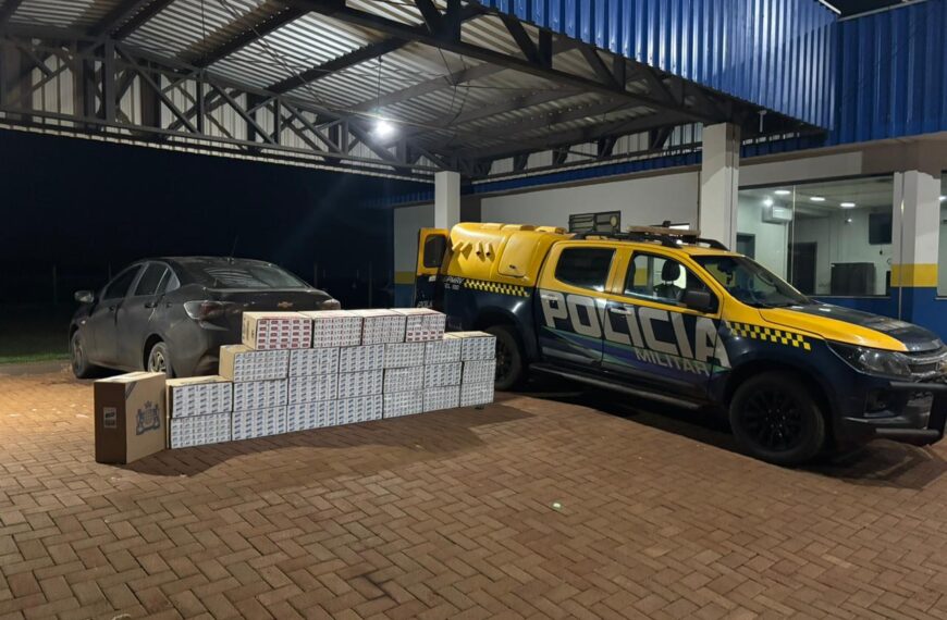 Polícia prende motorista por embriaguez ao volante e apreende cigarros na MS-164