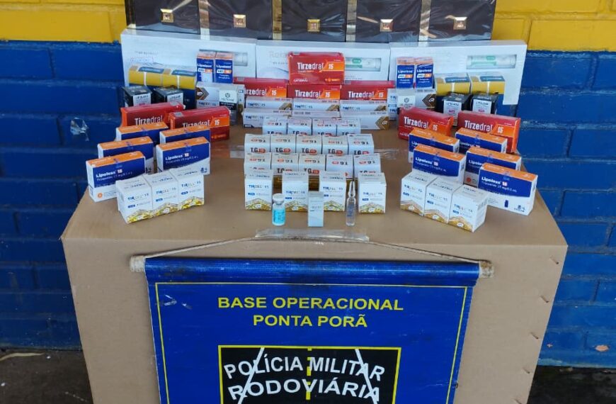 Polícia apreende R$ 348,9 mil em medicamentos e outros produtos do Paraguai em Ponta Porã