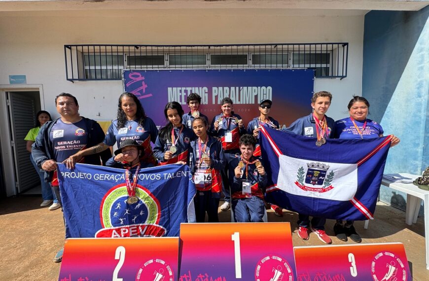 Ponta Porã brilha no Meeting Paralímpico e conquista 11 medalhas
